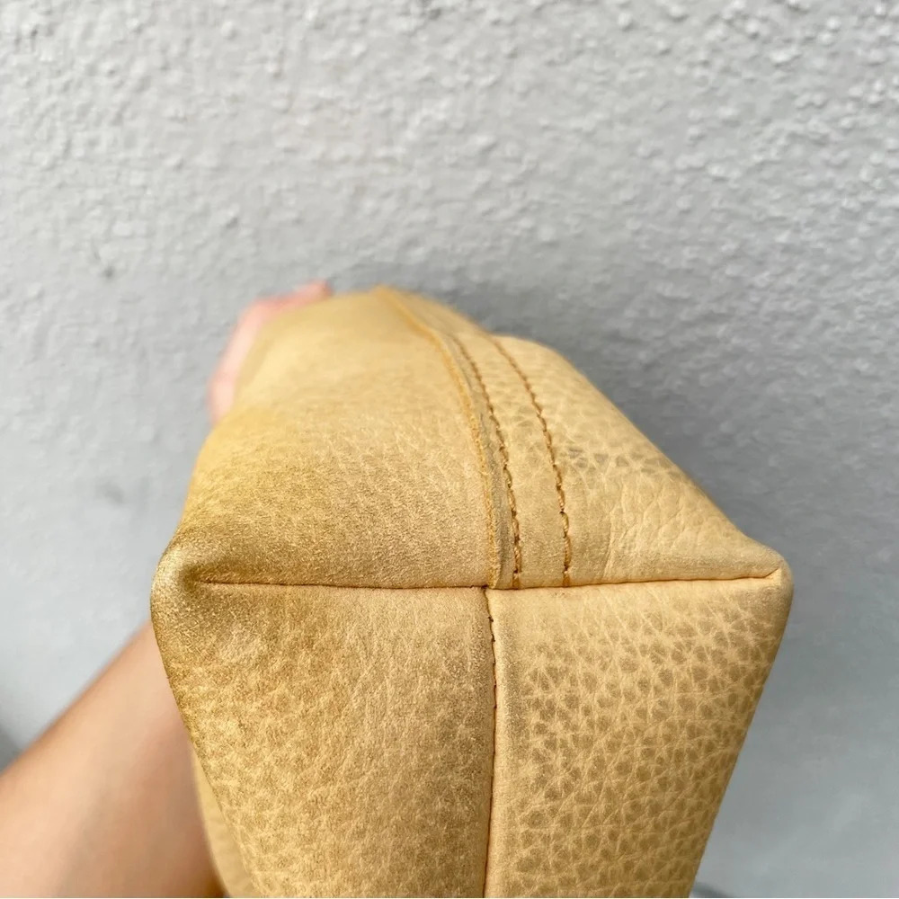 Madewell Suede mini Transport Tote mustard yellow - Picture 4 of 8